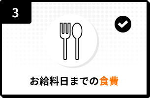 3.お給料日までの食費