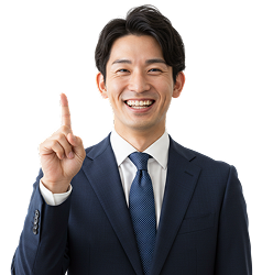 笑顔の求職者